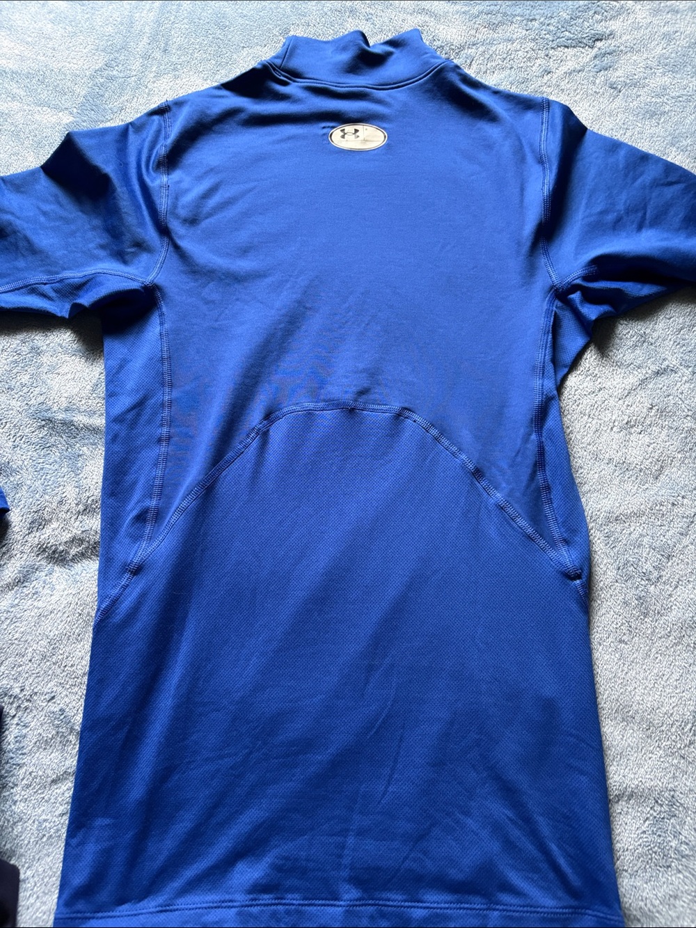 Under Armour Men’s Royal Blue Turtleneck Base Layer - Picture 3 of 6